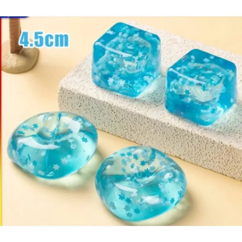 1 Stück quetschbarer Eiswürfel-Antistressball für Kinder und Erwachsene zur Entspannung bei Unruhe