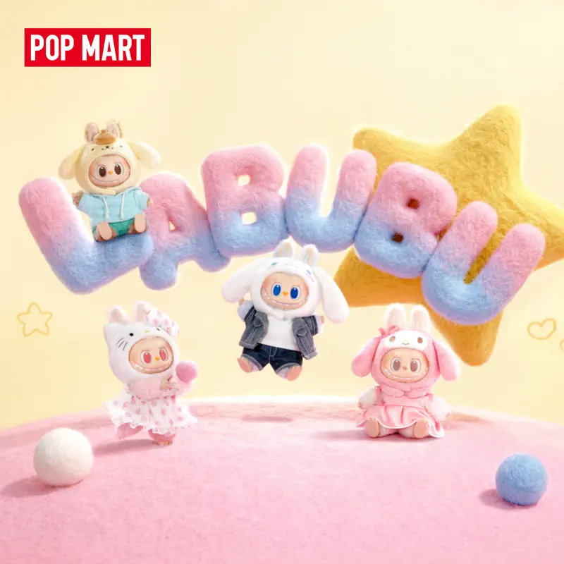 Hộp mù móc treo thú bông vinyl POP MART THE MONSTERS × Sanrio Characters Series (LABUBU)