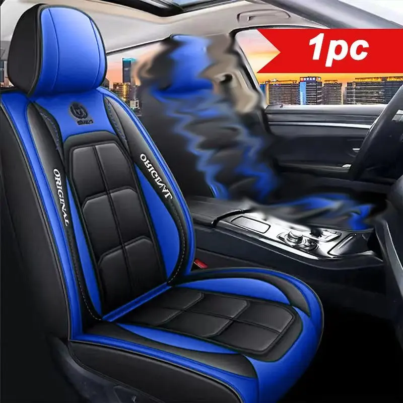 Bọc ghế trước ô tô bằng da PU, dùng chung cho sedan, SUV và xe tải, không kèm đệm, bảo vệ ghế phong cách sang trọng, dễ lắp đặt, 1 chiếc/2 chiếc