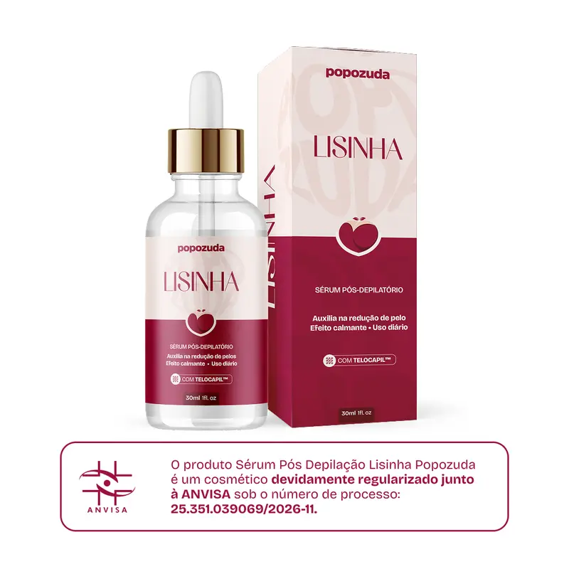 Popozuda Lisinha – sérum réducteur de pilosité corporelle au Telocapil
