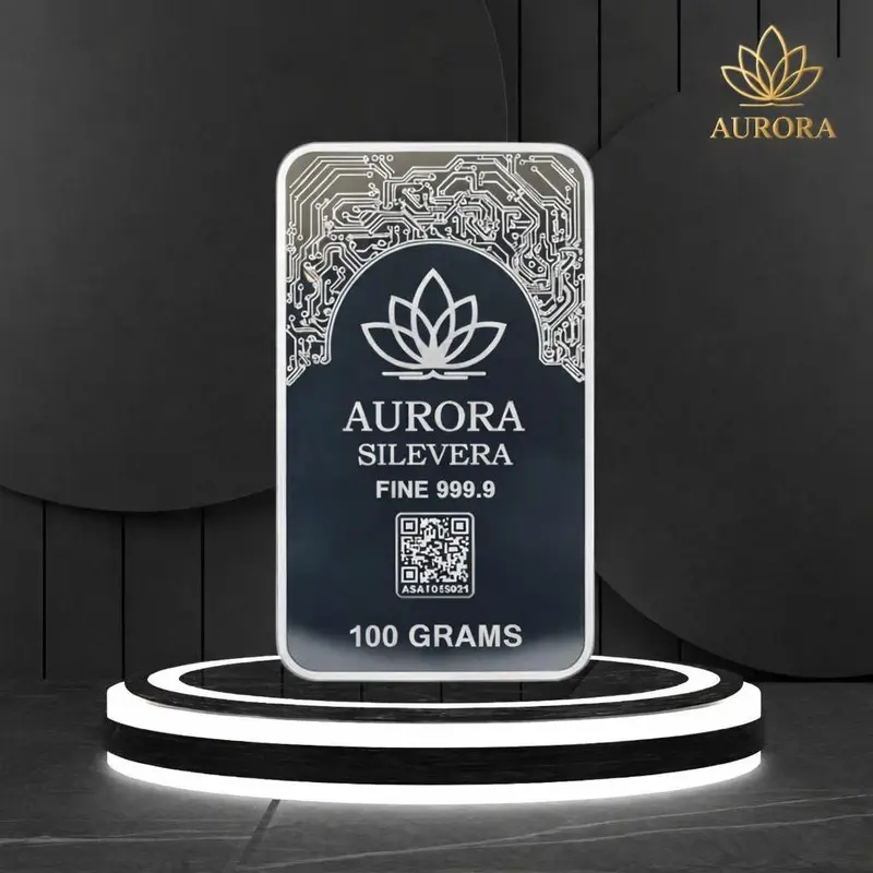 Aurora Silevera Sommarøy Aurora Borealis Edition, 100 g Fine Silver 999.9