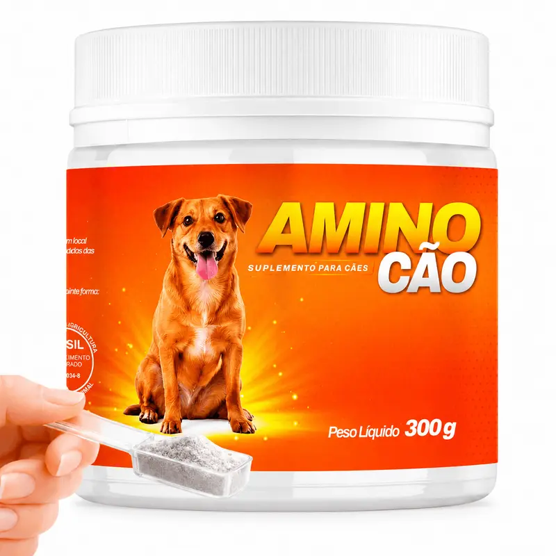 Aminocao 300g - Suplemento para Cães com Probióticos, Aminoácidos, Vitaminas e Minerais
