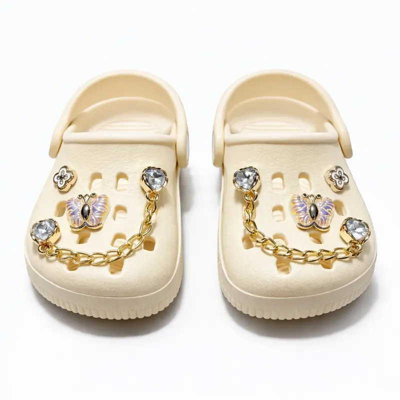 Girls' Clog Sandals with Delicate Details, Last Units