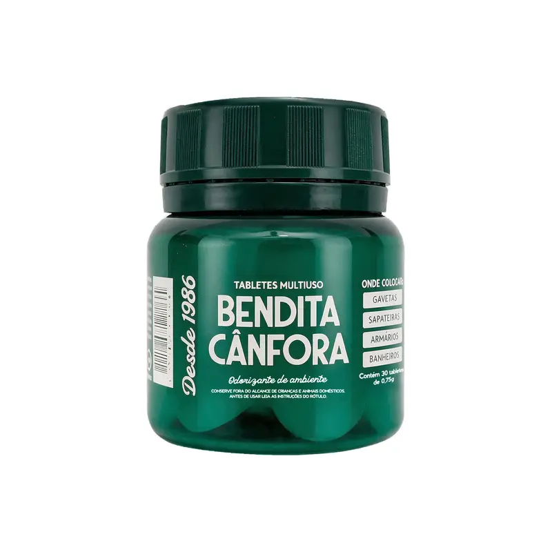 Bendita Cânfora Stoples Isi 30 Tablet untuk Mengharumkan dan Melindungi Ruangan dengan Aroma Lembut dan Menyegarkan