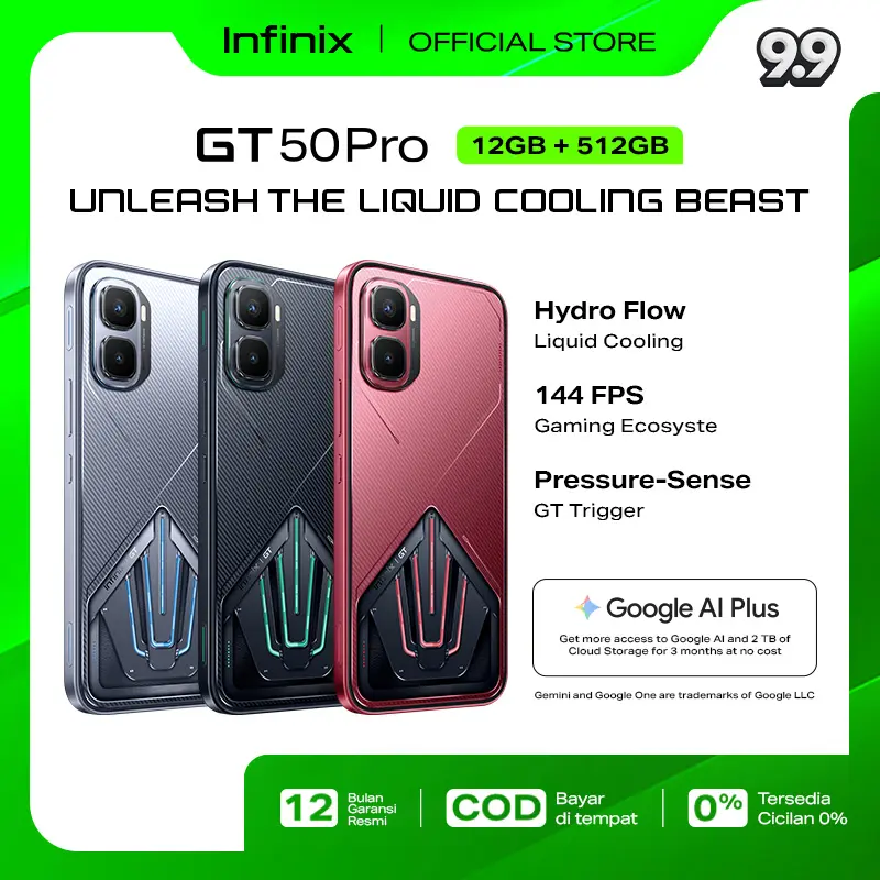 【Infinix 官方授权】Infinix GT 50 Pro 12/512GB Special Box，最高 24GB 扩展内存，Dimensity 8400 Ultimate，6.78" AMOLED 1.5KHz，50MP，6500mAh，NFC