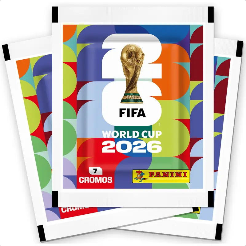 Bộ 10 gói thẻ dán cầu thủ Panini FIFA World Cup 2026, tổng 70 thẻ