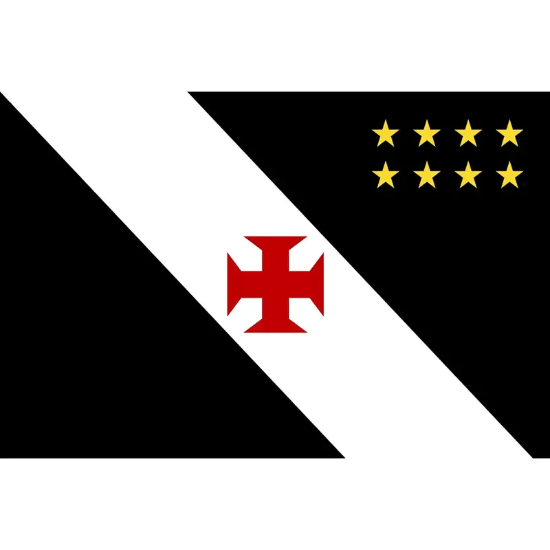 Bandeira Vasco da Gama 150x100cm – Alta Qualidade, Tecido Resistente, Ideal para Torcida e Decoração