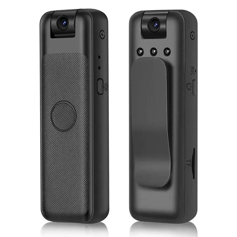 Mini Full HD 1080P Action Camera with Mounting Clip and Rechargeable Battery for Cycling, Hiking and Outdoor Sports