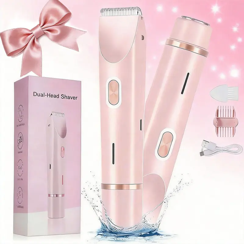【ORIVIE】Depilador Eletrico Feminino Recarregável Aparador De Pelos Navalha Dupla Nao Machuca