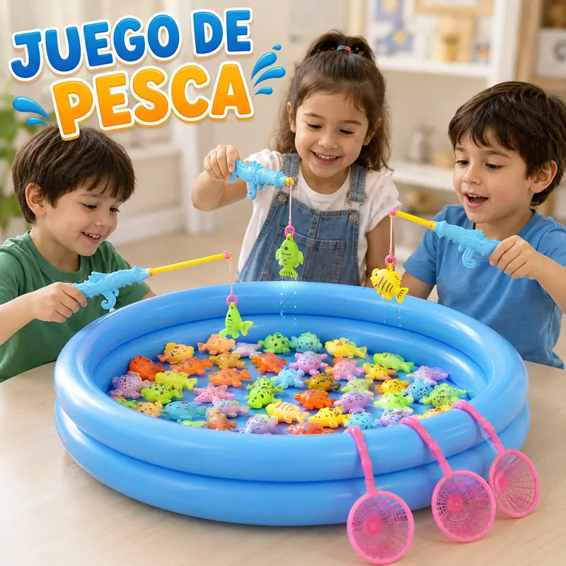 Magnetic Fishing Educational Toy for Kids, Fine Motor Skills and Concentration Game