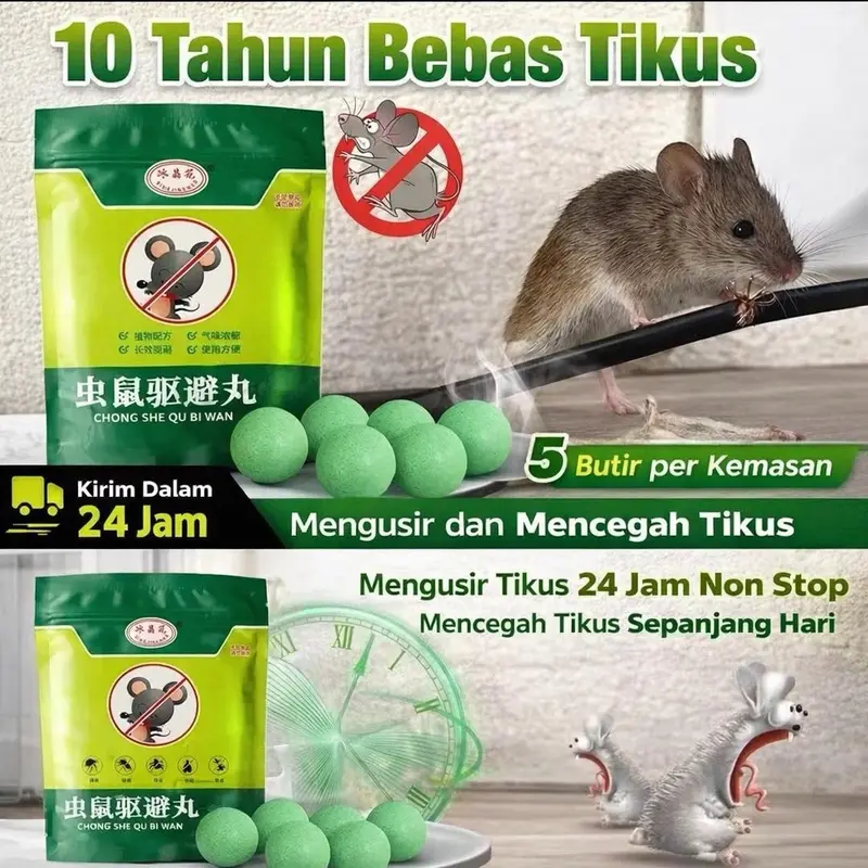 KAMTIK KAMPER TIKUS ネズミ・ゴキブリ対策用忌避剤