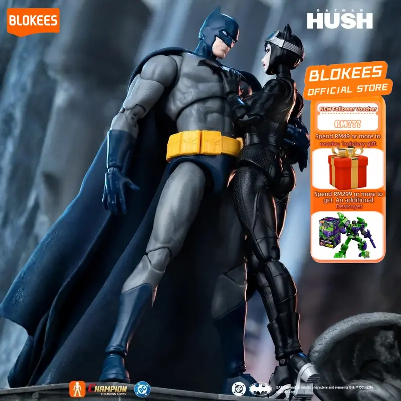 [NOVO] Figuras Blokees DC Champion Class: 06 Catwoman (Hush), 05 Batman (Hush), 04 Harley Quinn, 03 Nightwing, 02 Batman Beyond e 01 SUPERMAN