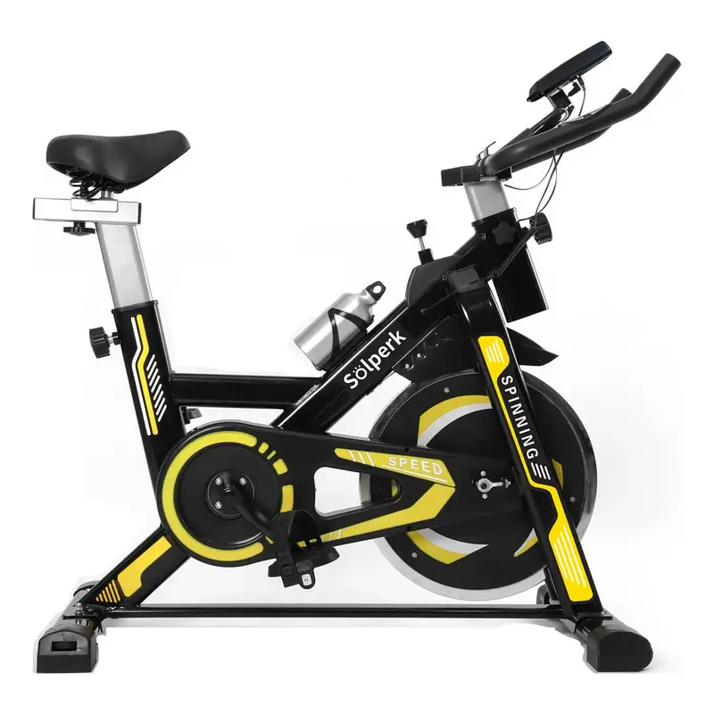 Bicicleta de spinning ergométrica profesional Sport con monitor, soporta hasta 150 kg