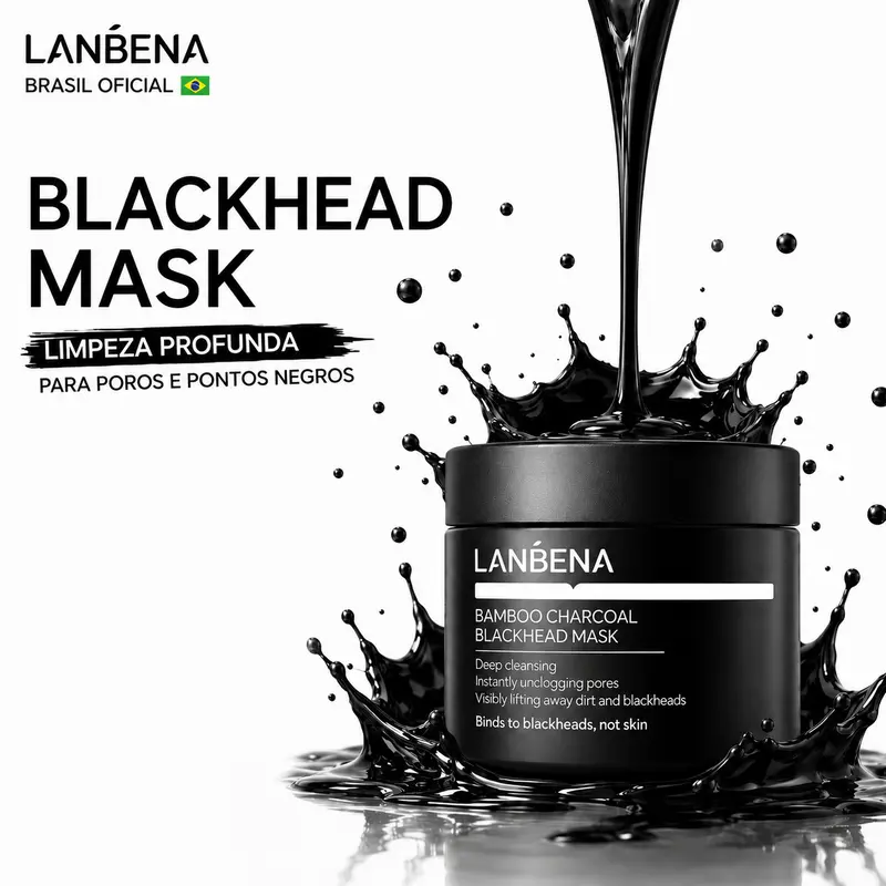 [OFICIAL] LANBENA Masker Pengangkat Komedo 2.0 dengan Arang Bambu, Membersihkan Pori, Mengangkat Komedo Hitam dan Putih, serta Mengurangi Minyak dalam 15 Menit, Uniseks