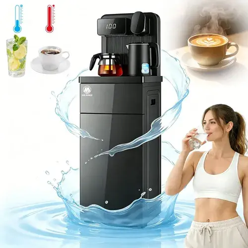 Heaimo H38b Dispenser de água quente e fria com galão inferior oculto e design com 2 chaleiras