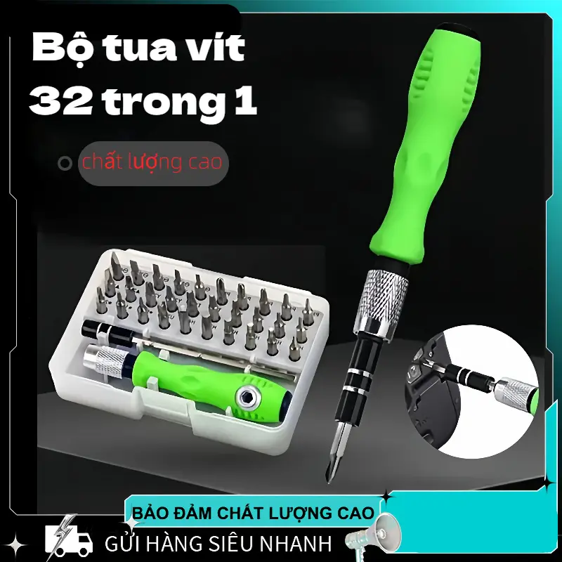 32-Piece Multipurpose Mini Screwdriver and Home Repair Tool Kit