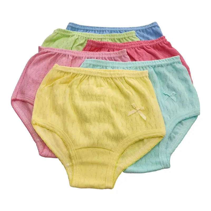 6-Pack Girls' Underwear in Assorted Colours