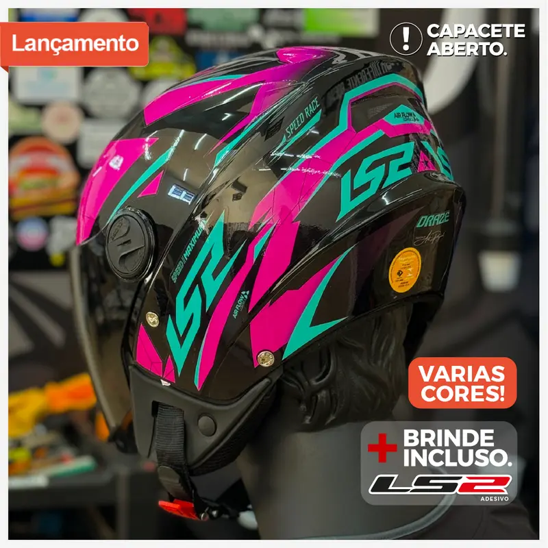 DRAZE Custom New Liberty 3 Open-Face Helmet, Assorted Colors
