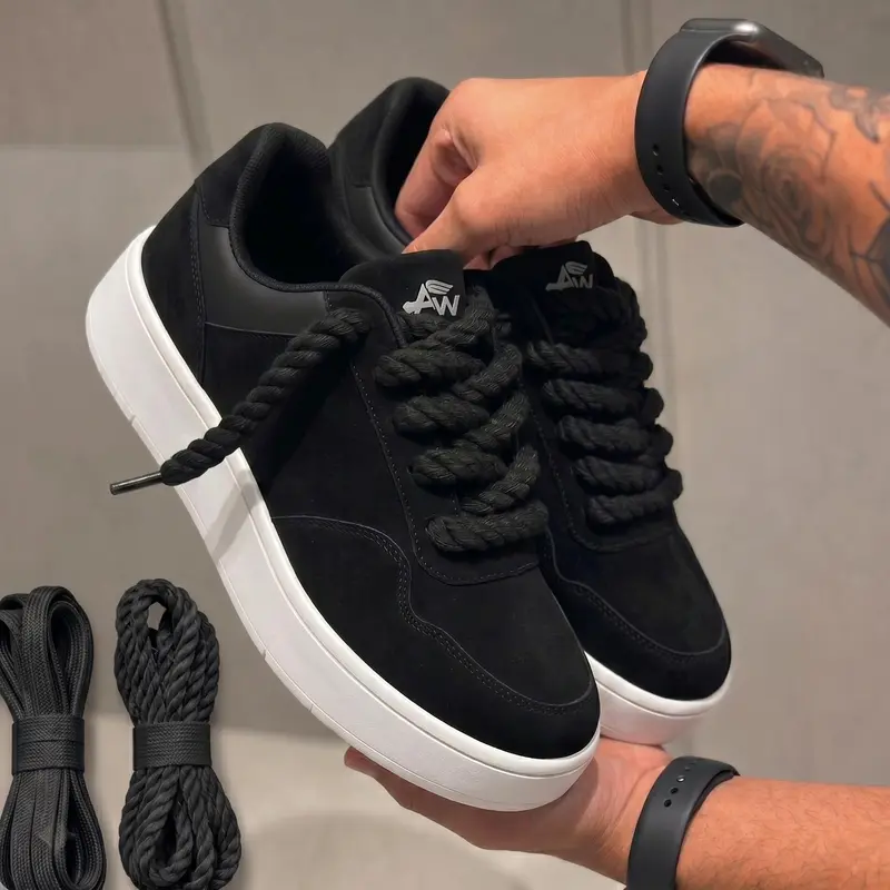 Tenis unisex de gamuza estilo streetwear para hombre y mujer, cómodos y aptos para entrenamiento