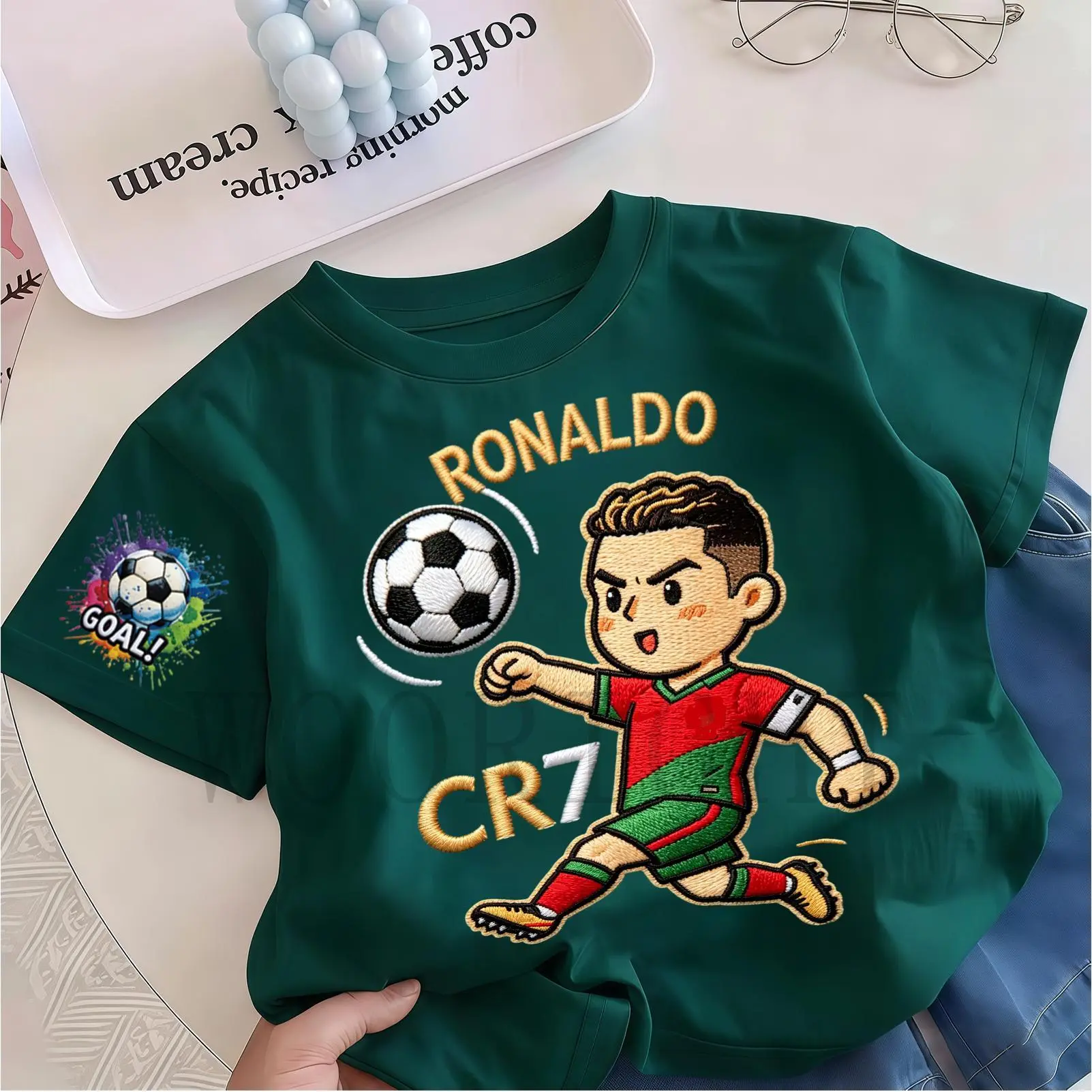 Camiseta infantil de manga corta para verano, corte holgado, cuello redondo, diseño sencillo, moderno y transpirable, tallas 90 a 150 para niños de 3 a 14 años, envío en 24 horas
