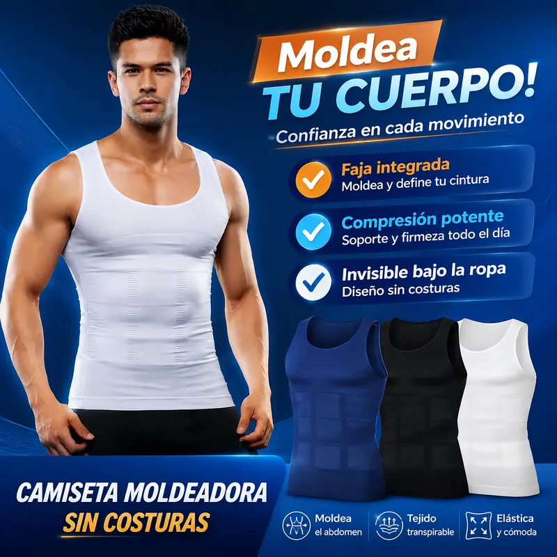 2026 Men's Compression Shaping Vest, Available in 2 Colours