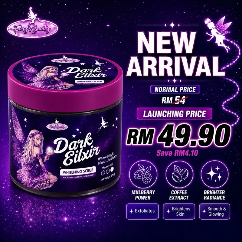 DARK ELIXIR WHITENING SCRUB (JAR EDITION)