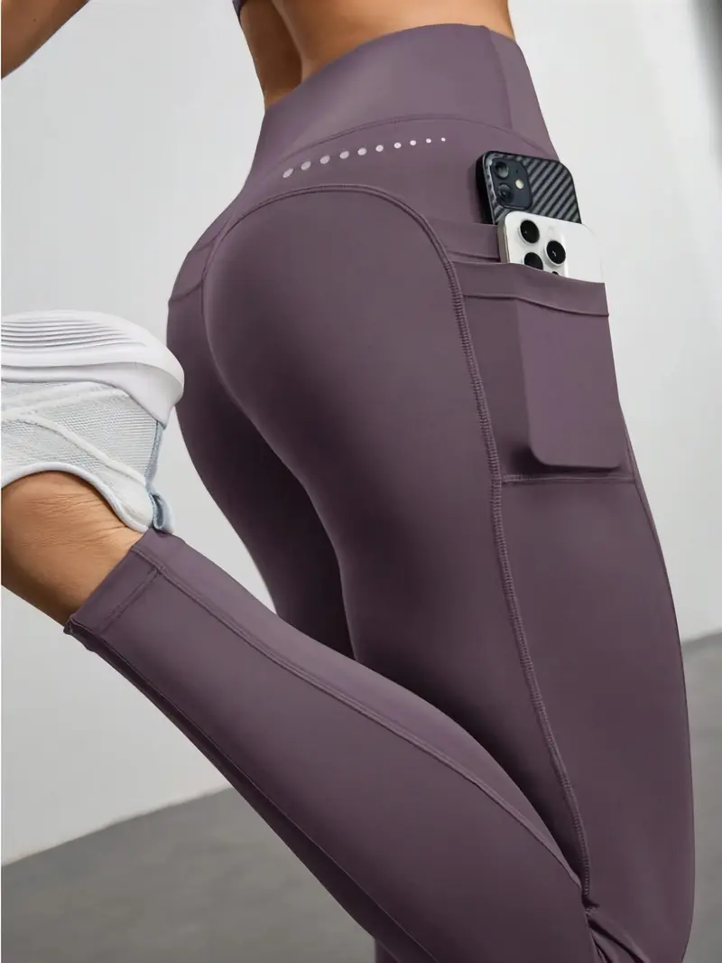 Women's Yoga Leggings with Pockets, Casual Athletic Tights