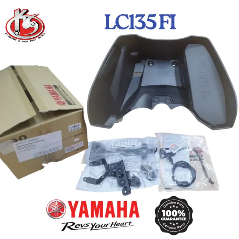 YAMAHA LC135 FI SE用 純正フロントバスケット USBキット付きフルセット（BDK-F489A-10／BDK-H21K0-00）