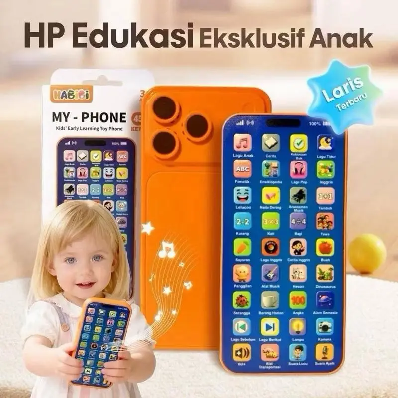 [MS] HP Edukasi My Phone – aufladbares interaktives Lernhandy für Kinder mit Klingeltönen und verschiedenen Figuren