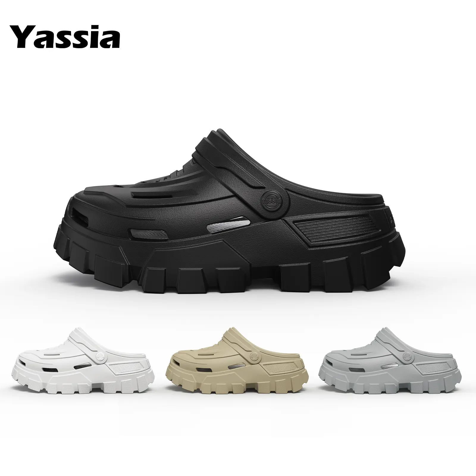 【80% off】Yassia Unisex Starship Mecha Clog Platform Lightweight Sport Sandals Women/Men's EVA Outdoor Slippers Anti-slip Indoor Height Boost Fashion Casual 2-Way Wear Clogs with Arch Support Boy Walking Shoes Footwear Flipflop Beach Rain Day Slides YS2528