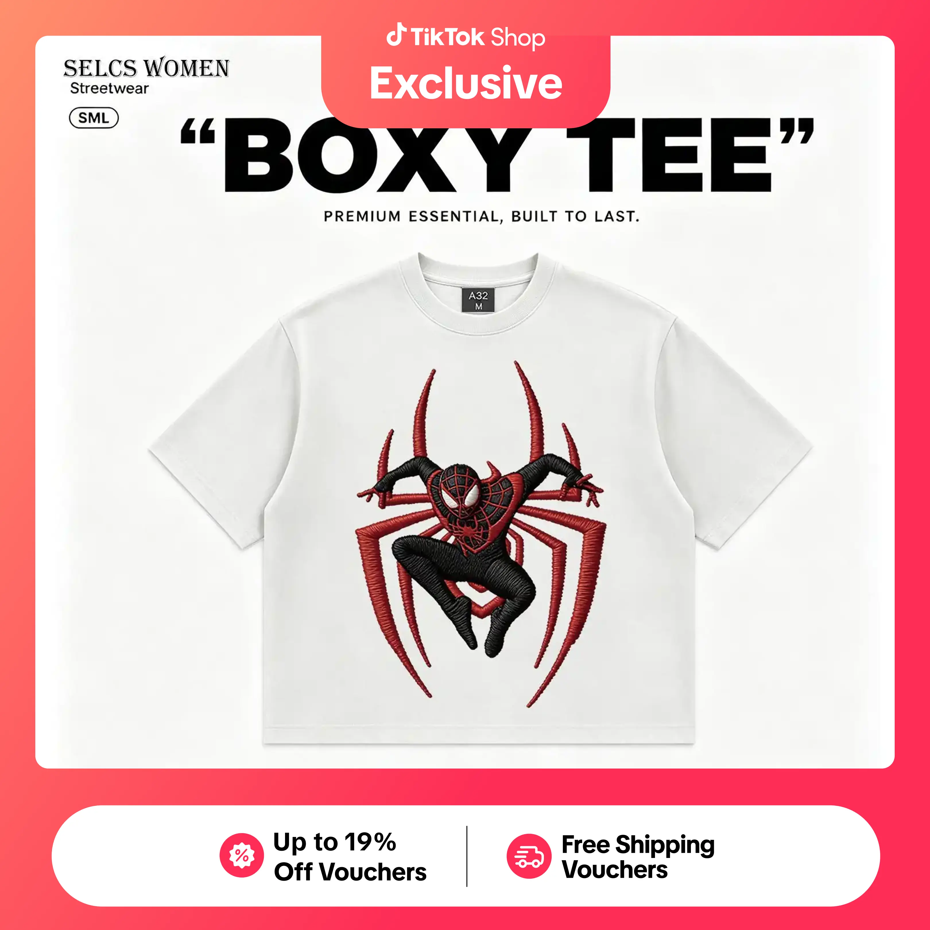 T-shirt décontracté homme/femme Miles Morales Spider-Man, imprimé streetwear, coupe boxy ample, manches courtes et épaules tombantes, respirant, tailles S-L, expédié sous 24 heures