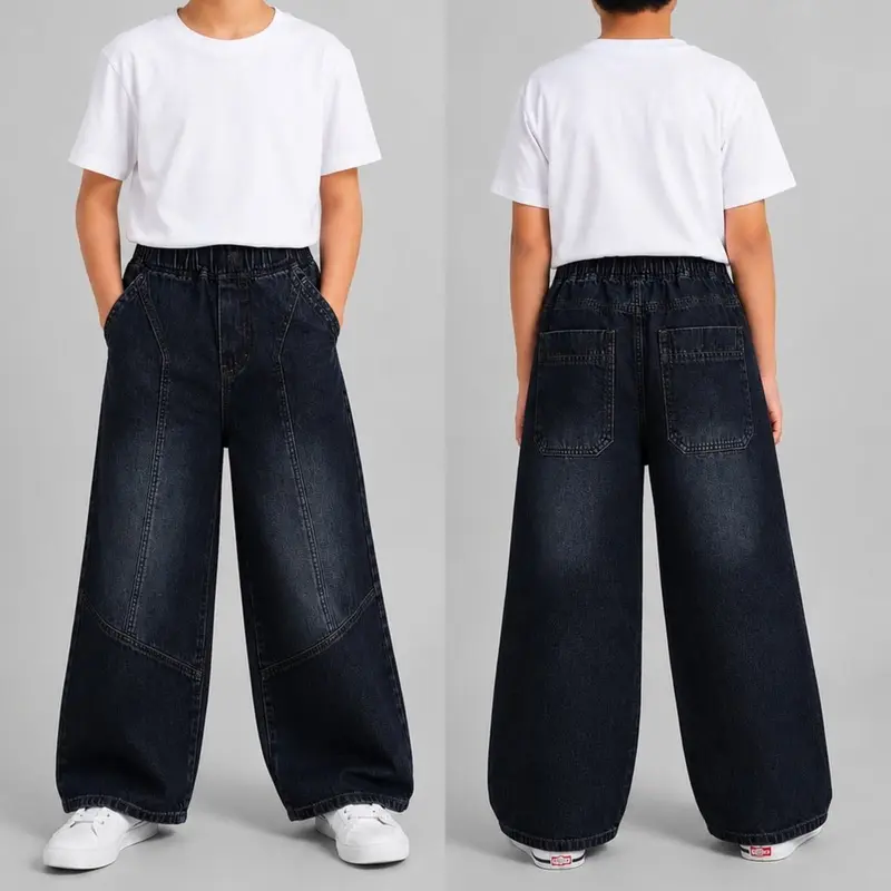 Calça jeans premium SKENA para meninos de 1 a 17 anos, estilo coreano