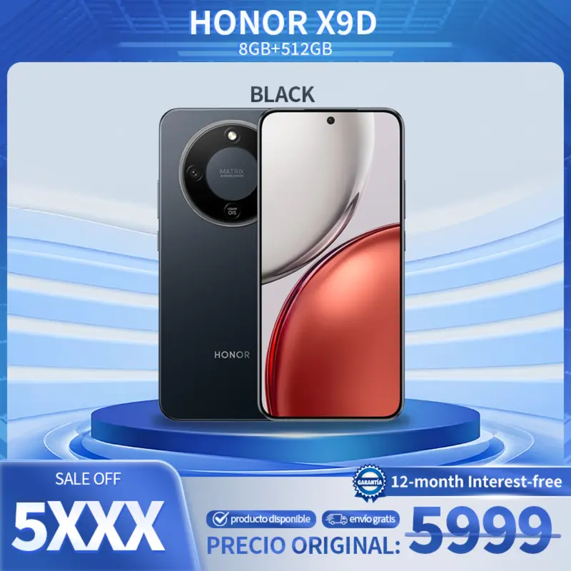 HONOR X9D noir, 8 Go + 512 Go, paiement sans intérêts sur 12 mois