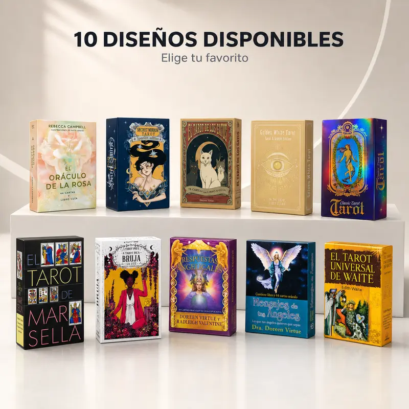 KOMUU Tarot and Oracle Cards, 10 Designs Available, Divination Deck for Spiritual Readings, Beginners and Collectors