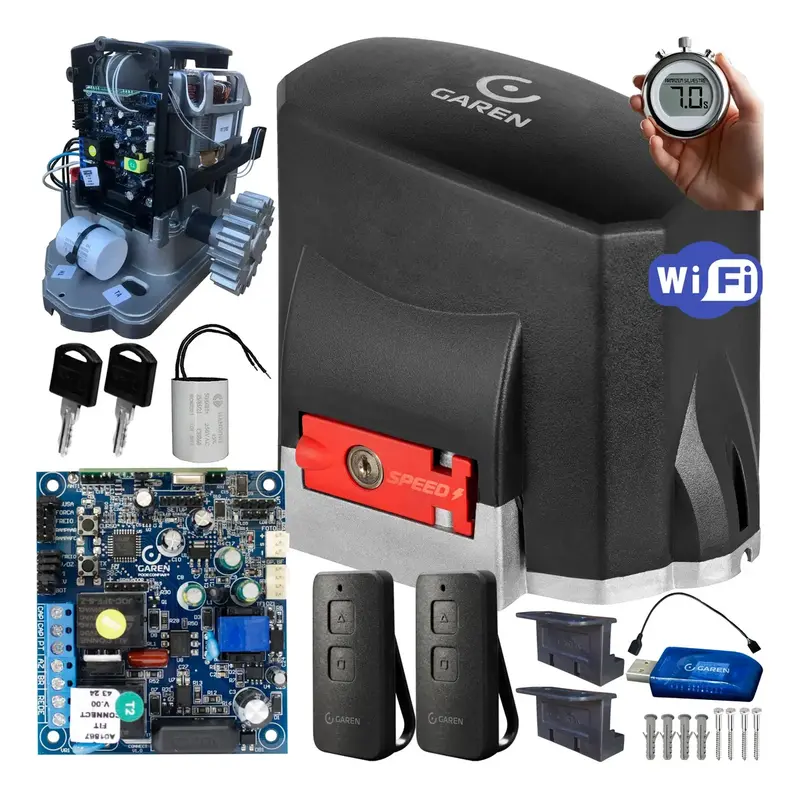 Garen KDZ Fit Turbo WiFi Sliding Gate Motor, 600kg, 1/3hp, 7s, App Control