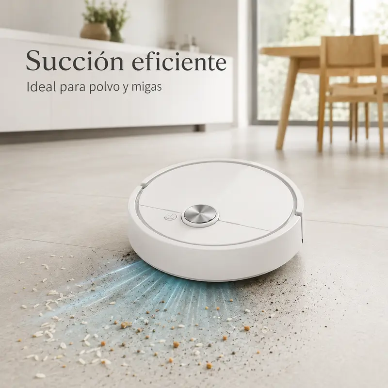 Robot hút bụi mini tự động đường kính 16 cm, hút bụi trong nhà hiệu quả