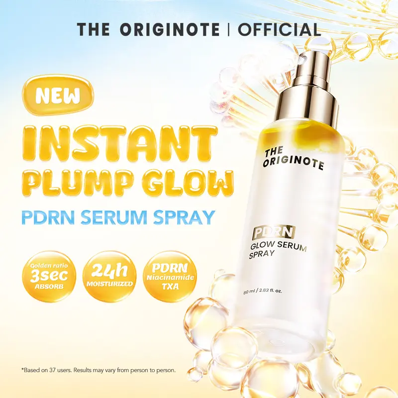 The Originote PDRN Glow Serum Spray, 4-in-1 Toner Mist, Serum, Primer and Glow Enhancer with Niacinamide