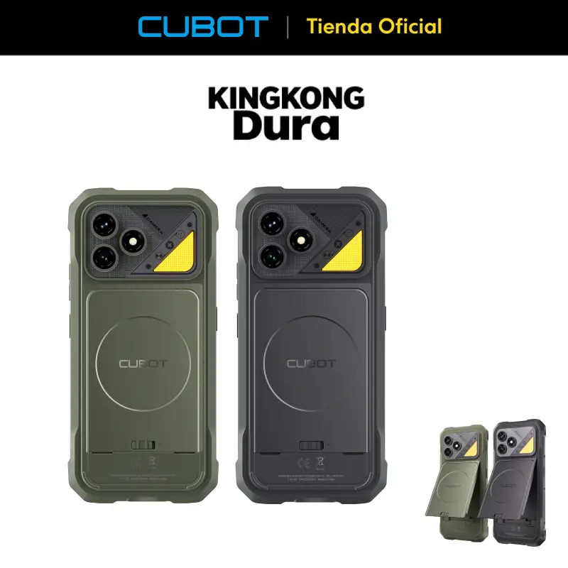 Cubot Kingkong Dura 三防双卡手机，黄色，256GB，12GB RAM+20GB扩展内存，5000mAh，Android 16