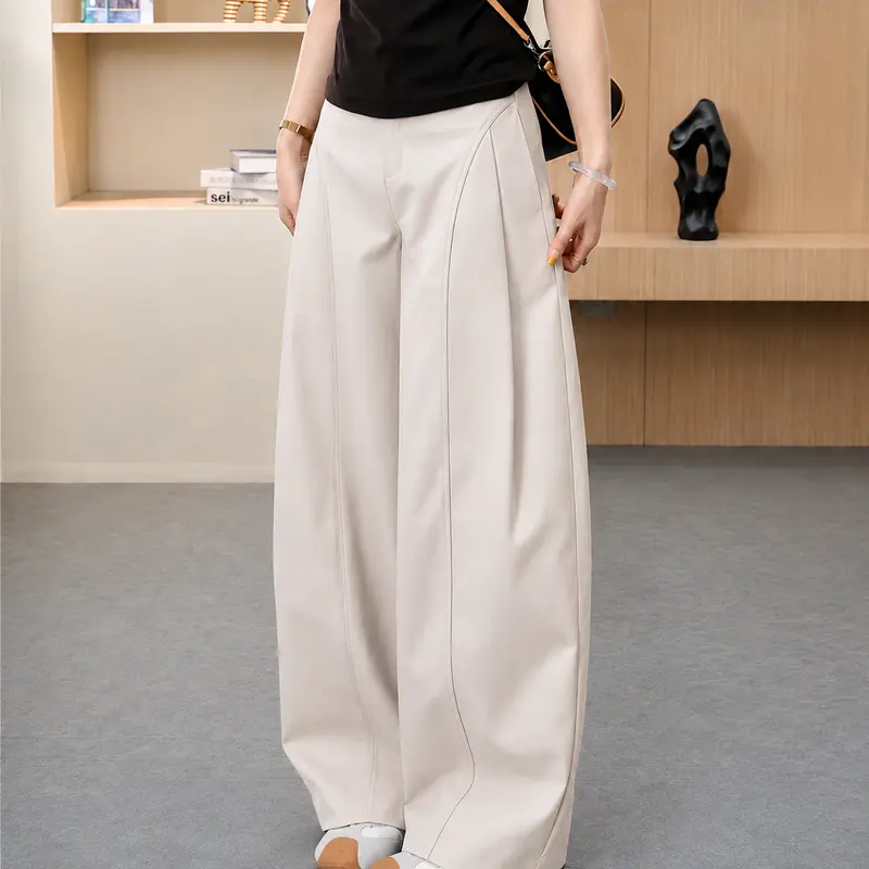 [ Tara id ] Devina Highwaist Pants / Kulot Pants Wanita -  Loose Flowy Anti Kusut - Celana Formal Casual Wanita