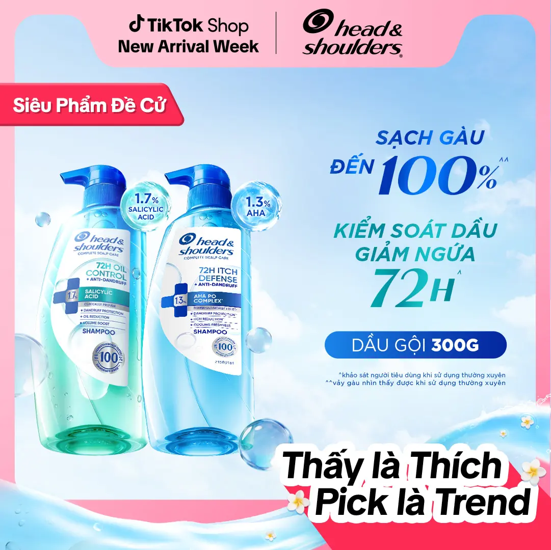 [NOUVEAU][Vidéo] Shampooing HEAD & SHOULDERS contrôle du sébum 72 HEURES, apaise les démangeaisons du cuir chevelu et élimine efficacement les pellicules – flacon 300 g/480 g