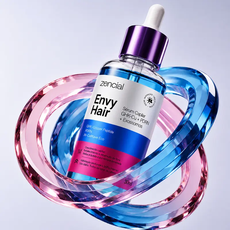 Envy Hair Sérum Capilar GHK-Cu 2,5% com PDRN e Exossomos - Tônico Crescimento capilar Zencial