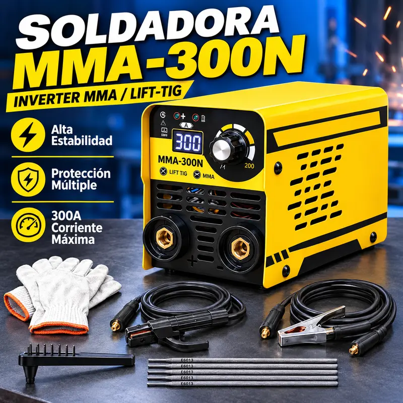 Poste à souder inverter MMA portable 110 V, technologie IGBT, écran numérique LED, léger, fonction anti-adhérence, gants inclus