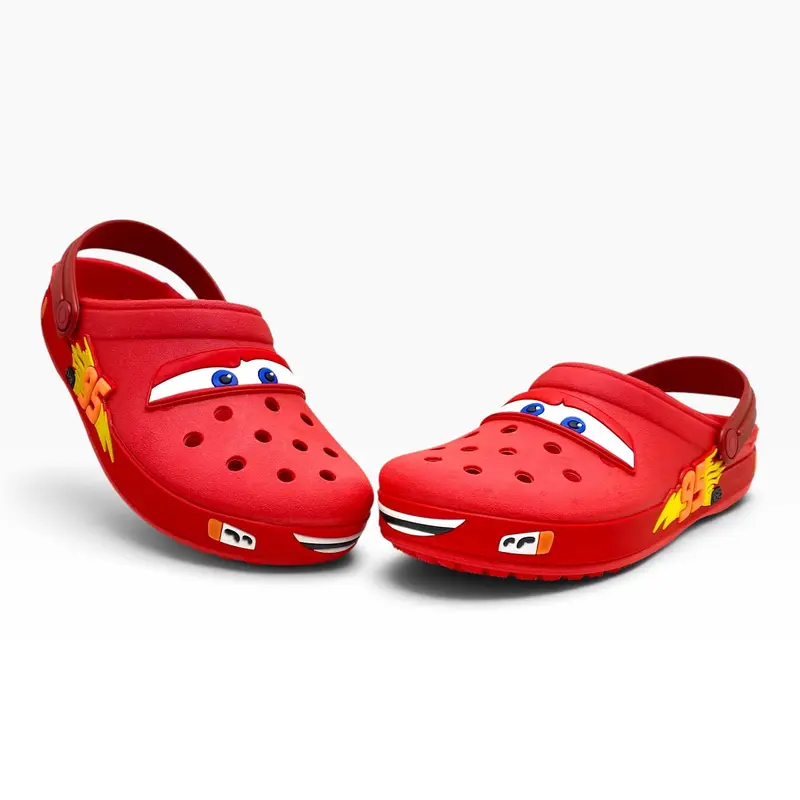 Sandalias tipo zueco unisex con tira trasera y diseños de personajes, ligeras y cómodas, para niños y adultos