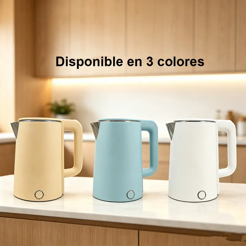 2.3L Electric Kettle, BPA-Free Stainless Steel, 1500W Fast Heating and Automatic Shutoff, 3 Colours