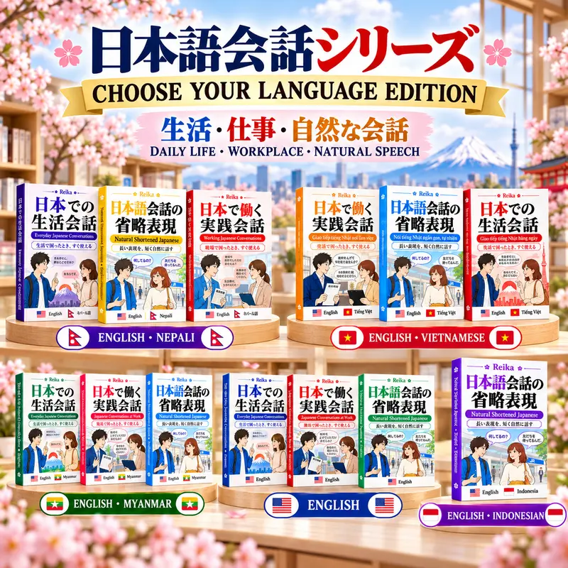 日本語会話 | Conversaciones cotidianas y laborales en japonés | जापानी दैनिक तथा कार्यस्थल संवाद | Kaiwa: Cuộc sống + Công việc