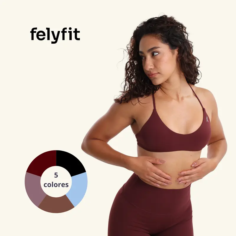 Fine Fit Top - Felyfit - SB0435 - Top Deportivo con Tirantes Delgados Copas Removibles