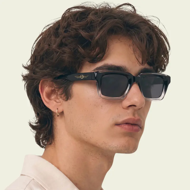 HEYOO VANGUARD | Óculos de Sol Quadrado Degradê Luxo Unissex UV400 - 9343Z2