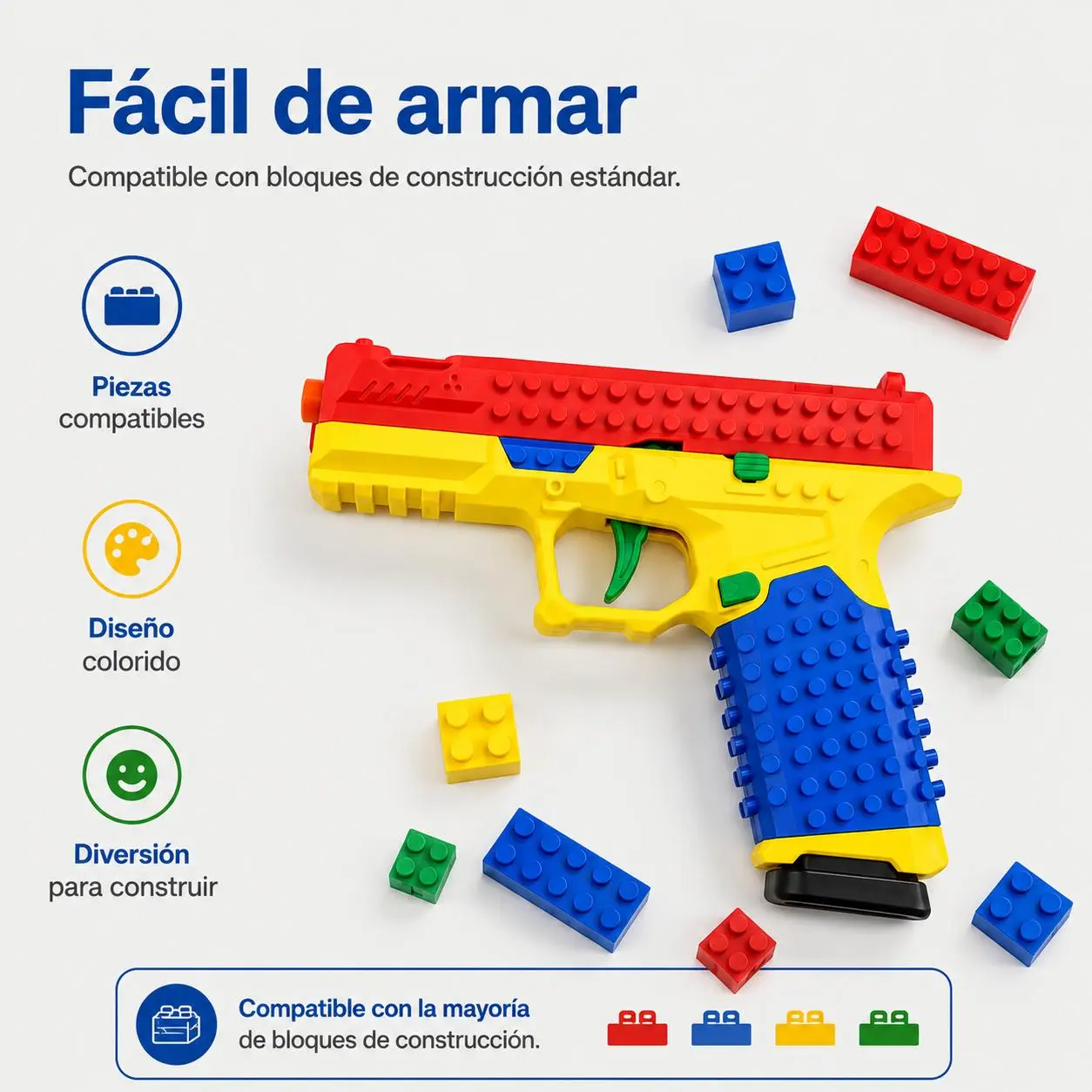 Jeu de blocs de construction pour enfants dès 6 ans, jouet créatif à pièces compatibles