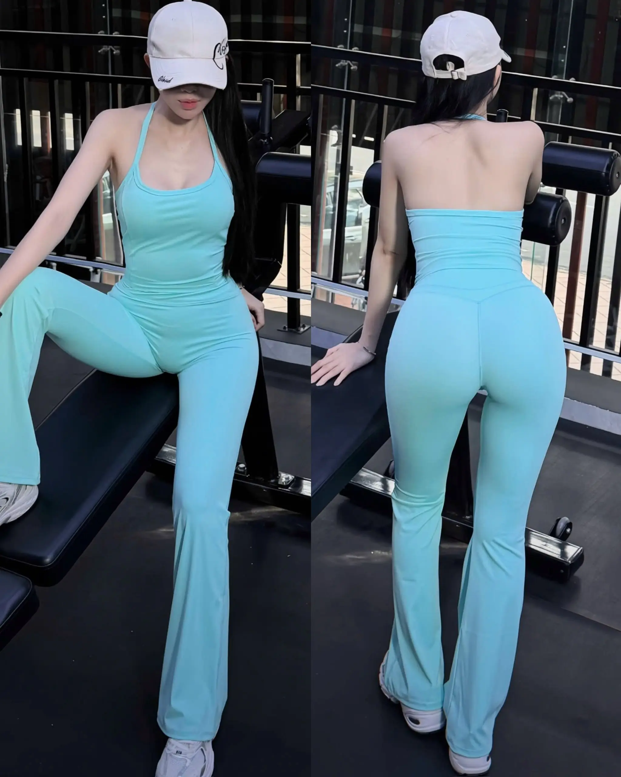 MIDORI SPORT - SET YẾM DÁNG LOE - SYLD - THUN LẠNH LULU - KÈM MÚT RỜI  - THÍCH HỢP ĐI TẬP GYM , YOGA , AEROBIC,...