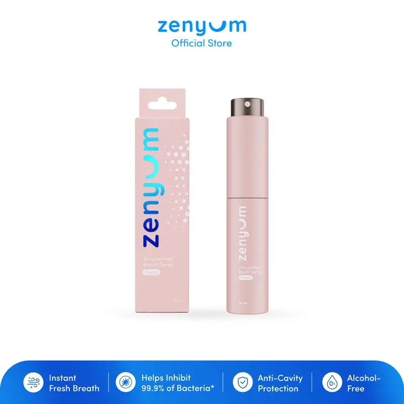 [NEW LAUNCH - 34% OFF] ZenyumFresh Alcohol-Free Breath Spray, 10ml, Peach or Mint